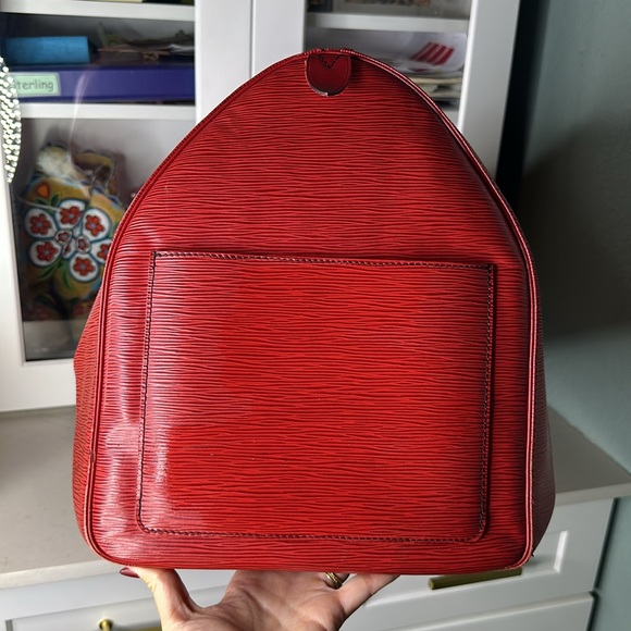 Authentic Red Epi leather Louis Vuitton extra large duffel bag - Picture 5 of 11